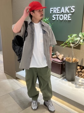 「SUBLIME（サブライム）のアイテム（帽子）」を使った、FREAK'S STORE HEAD OFFICE MENさん（メンズ・172cm）の春コーディネート