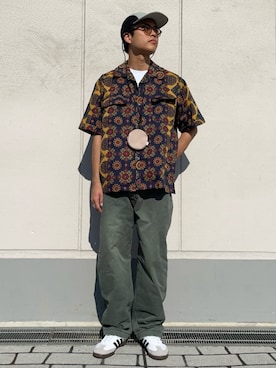 「アイテム（スニーカー）」を使った、FREAK'S STORE HEAD OFFICE MENさん（メンズ・172cm）の夏コーディネート