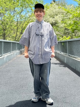 FREAK'S STORE HEAD OFFICE MENさん（レディース・158cm）の夏コーディネート