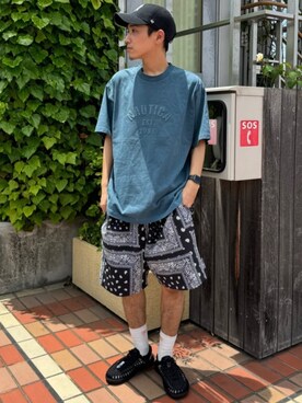 FREAK'S STORE HEAD OFFICE MENさん(メンズ・165cm)の夏コーディネート