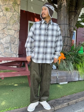 「FREAK'S STORE（フリークスストア）のアイテム（パンツ）」を使った、FREAK'S STORE HEAD OFFICE MENさん（メンズ・173cm）の秋コーディネート