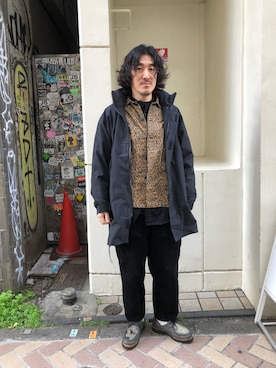 「MANASTASH（マナスタッシュ）のアイテム（ダウンジャケット/コート）」を使った、A.高橋さん（メンズ・171cm）の冬コーディネート