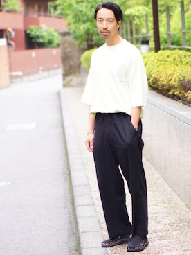 「KEEN（キーン）のアイテム（シューズ）」を使った、Yasさん（メンズ・173cm）の夏コーディネート