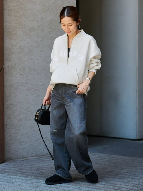 Champion/チャンピオン 別注REVERSE WEAVE11.5OZロゴハーフジップ