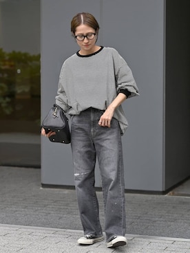 「ボストンバッグ」｜haruさん（レディース・161cm）の秋コーディネート