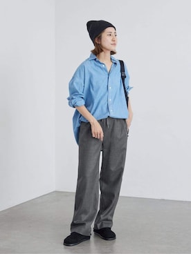 「FRAMeWORK（フレームワーク）のアイテム（その他パンツ）」を使った、haruさん（レディース・161cm）の秋コーディネート