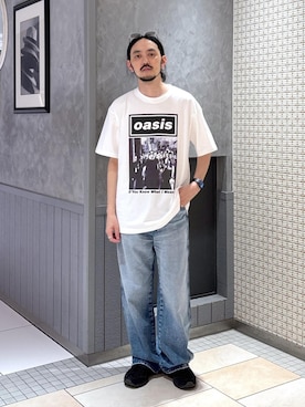 「アイテム（Tシャツ/カットソー）」を使った、モリタさん（メンズ・171cm・40代）の夏コーディネート