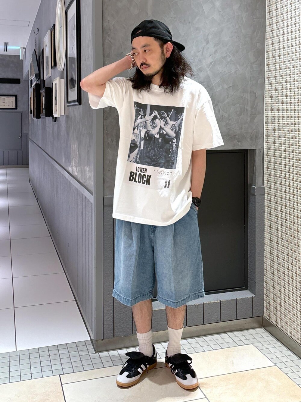 アダムエロペ　アーセナル Tシャツ　LOWER BLOCK ロワーブロック XL アダムエロペ アーセナル Tシャツ LOWER BLOCK ロワーブロック