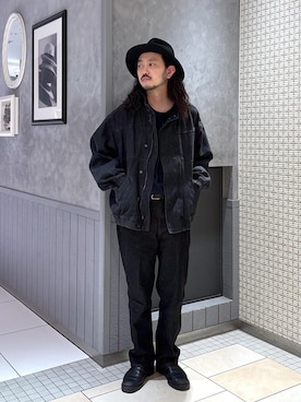 「アイテム（デニムジャケット）」を使った、モリタさん（メンズ・171cm・30代）の冬コーディネート