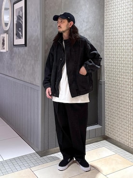 「アイテム（デニムジャケット）」を使った、モリタさん（メンズ・171cm・30代）の冬コーディネート