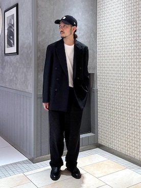 「アイテム（デニムパンツ）」を使った、モリタさん（メンズ・171cm・40代）の夏コーディネート