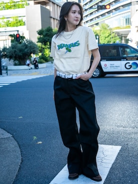 「BEN DAVIS（ベンデイビス）のアイテム」を使った、BENCH AT THE GREENEさん（レディース・158cm）の夏コーディネート