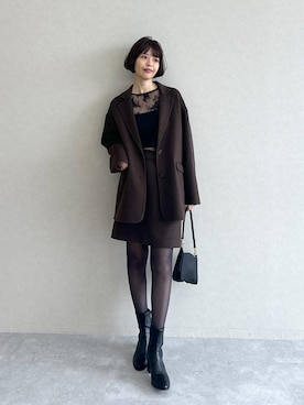 「アイテム（テーラードジャケット）」を使った、ａｉｋａさん（レディース・168cm・30代）の秋コーディネート
