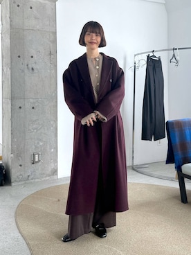 「アイテム（チェスターコート）」を使った、ａｉｋａさん（レディース・168cm・30代）の秋コーディネート