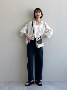 「アパートバイローリーズ」｜「アイテム（ブルゾン）」を使った、ａｉｋａさん（レディース・168cm）の春コーディネート