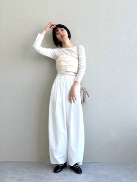 「A part by（アパートバイ）のヒールローファー（ローファー）」を使った、ａｉｋａさん（レディース・168cm）の冬コーディネート