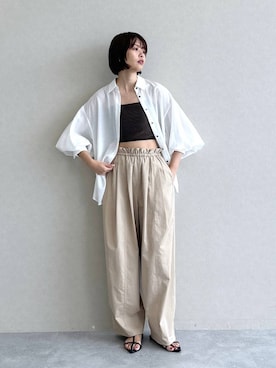 「e/rm」｜ａｉｋａさん（レディース・168cm）の夏コーディネート