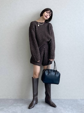 「アイテム（アクセサリー）」を使った、ａｉｋａさん（レディース・168cm・30代）の秋コーディネート