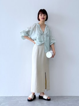 「アパートバイローリーズ」｜「アイテム（ブルゾン）」を使った、ａｉｋａさん（レディース・168cm）の春コーディネート