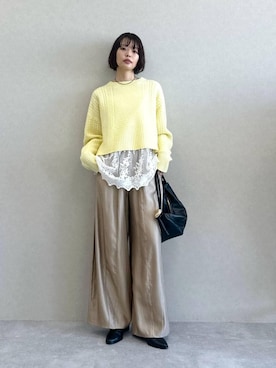 「アイテム（チュニック）」を使った、ａｉｋａさん（レディース・168cm）の秋コーディネート