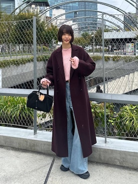 「アイテム（チェスターコート）」を使った、ａｉｋａさん（レディース・168cm）の秋コーディネート