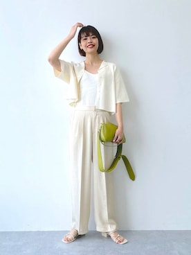 「A part by（アパートバイ）の【2WAY】フトベルトショルダーバッグ（ショルダーバッグ）」を使った、ａｉｋａさん（レディース・168cm）の春コーディネート