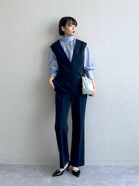 「アイテム（バッグ、グリーン系）」を使った、ａｉｋａさん（レディース・168cm）の冬コーディネート