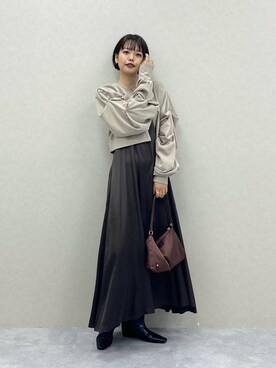 「e/rm（イーアールエム）のアイテム（バッグ）」を使った、ａｉｋａさん（レディース・168cm）の秋コーディネート