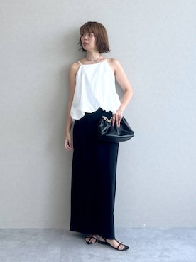 「女子会」｜「アイテム（セットアップ）」を使った、ａｉｋａさん（レディース・168cm）の夏コーディネート