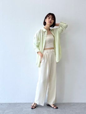 「アパートバイローリーズ」｜「アイテム（キャミソール）」を使った、ａｉｋａさん（レディース・168cm）の春コーディネート