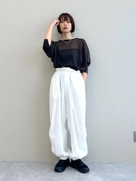 「e/rm（イーアールエム）のアイテム」を使った、ａｉｋａさん（レディース・168cm）の夏コーディネート