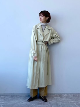 「アパートバイローリーズ」｜「アイテム（トレンチコート）」を使った、ａｉｋａさん（レディース・168cm）の冬コーディネート