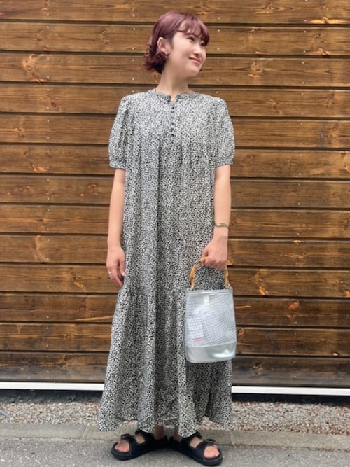 セール】限定展開 花柄 マキシ 半袖 ワンピース（ワンピース