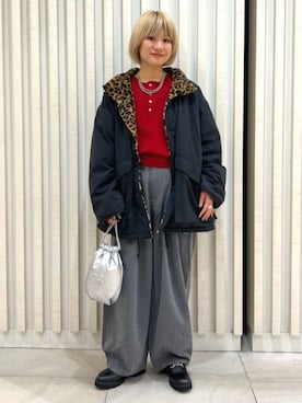 「アイテム（ミリタリージャケット）」を使った、FREAK'S STORE HEAD OFFICE WOMENさん（レディース・155cm）の秋コーディネート