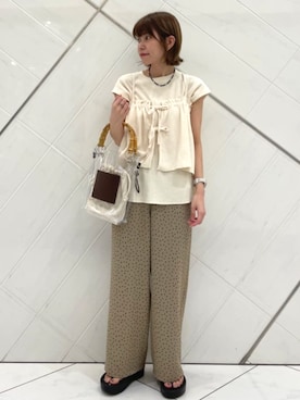 「FREAK'S STORE（フリークスストア）のアイテム」を使った、FREAK'S STORE HEAD OFFICE WOMENさん（レディース・159cm）の夏コーディネート