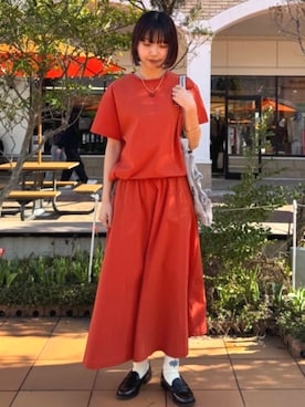 「FREAK'S STORE（フリークスストア）のHARPIE/ハーピー PHOEBEバングル（バングル/リストバンド、ゴールド系）」を使った、FREAK'S STORE HEAD OFFICE WOMENさん（レディース・160cm）の春コーディネート