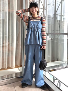 「FREAK'S STORE（フリークスストア）のアイテム（その他パンツ）」を使った、FREAK'S STORE HEAD OFFICE WOMENさん（レディース・154cm）の秋コーディネート