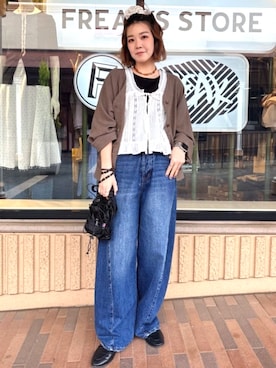 「COBMASTER（コブマスター）のアイテム」を使った、FREAK'S STORE HEAD OFFICE WOMENさん（レディース・160cm）の春コーディネート