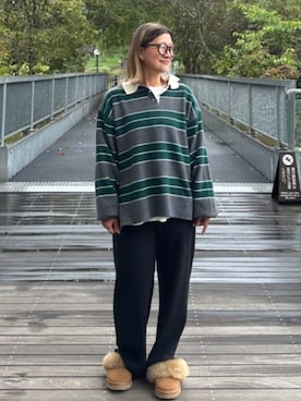 「FREAK'S STORE（フリークスストア）のアイテム（その他パンツ）」を使った、FREAK'S STORE HEAD OFFICE WOMENさん（レディース・160cm）の秋コーディネート