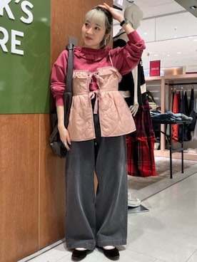 「FREAK'S STORE（フリークスストア）のアイテム」を使った、FREAK'S STORE HEAD OFFICE WOMENさん（レディース・152cm）の秋コーディネート