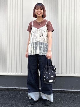 「FREAK'S STORE（フリークスストア）のアイテム」を使った、FREAK'S STORE HEAD OFFICE WOMENさん（レディース・156cm）の夏コーディネート
