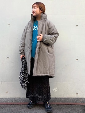 「FREAK'S STORE（フリークスストア）のアイテム（ジャケット/アウター）」を使った、FREAK'S STORE HEAD OFFICE WOMENさん（レディース・159cm）の冬コーディネート