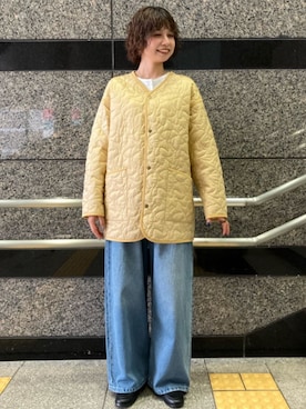 「アイテム（ミリタリージャケット）」を使った、FREAK'S STORE HEAD OFFICE WOMENさん（レディース・165cm）の秋コーディネート