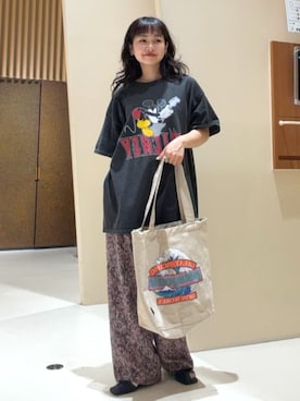 「Freada（フリーダ）のアイテム（トップス）」を使った、FREAK'S STORE HEAD OFFICE WOMENさん（レディース・150cm）の夏コーディネート