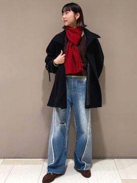 「Freada（フリーダ）のアイテム」を使った、FREAK'S STORE HEAD OFFICE WOMENさん（レディース・164cm）の冬コーディネート