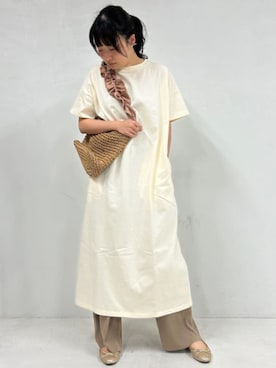 「FREAK'S STORE（フリークスストア）のアイテム（ワンピース/ドレス）」を使った、FREAK'S STORE HEAD OFFICE WOMENさん（レディース・161cm）の春コーディネート