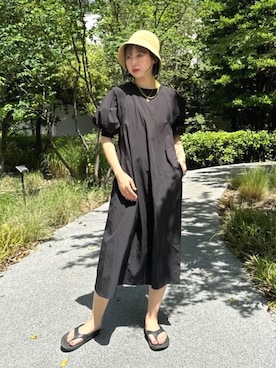 「ペーパーハット」｜「アイテム（ワンピース/ドレス）」を使った、FREAK'S STORE HEAD OFFICE WOMENさん（レディース・166cm）の春コーディネート