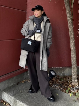 「アイテム（手袋）」を使った、FREAK'S STORE HEAD OFFICE WOMENさん（レディース・147cm）の秋コーディネート