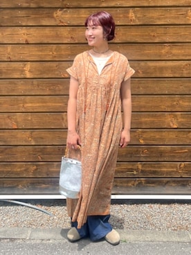 「FREAK'S STORE（フリークスストア）のアイテム（ワンピース/ドレス）」を使った、FREAK'S STORE HEAD OFFICE WOMENさん（レディース・166cm）の夏コーディネート