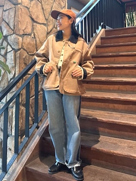 「Cooperstown Ball Cap（クーパーズタウンボールキャップ）のアイテム」を使った、FREAK'S STORE HEAD OFFICE WOMENさん（レディース・147cm）の秋コーディネート